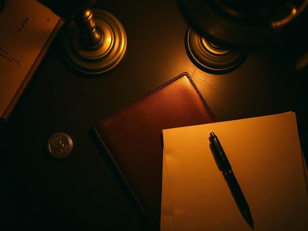 Investigators reviewing a case board in an office